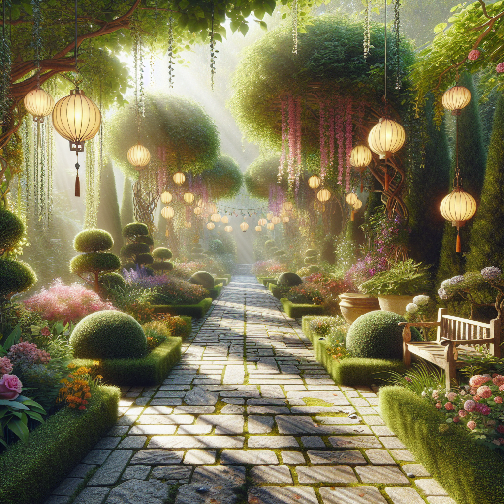 Garden path decoration inspiration