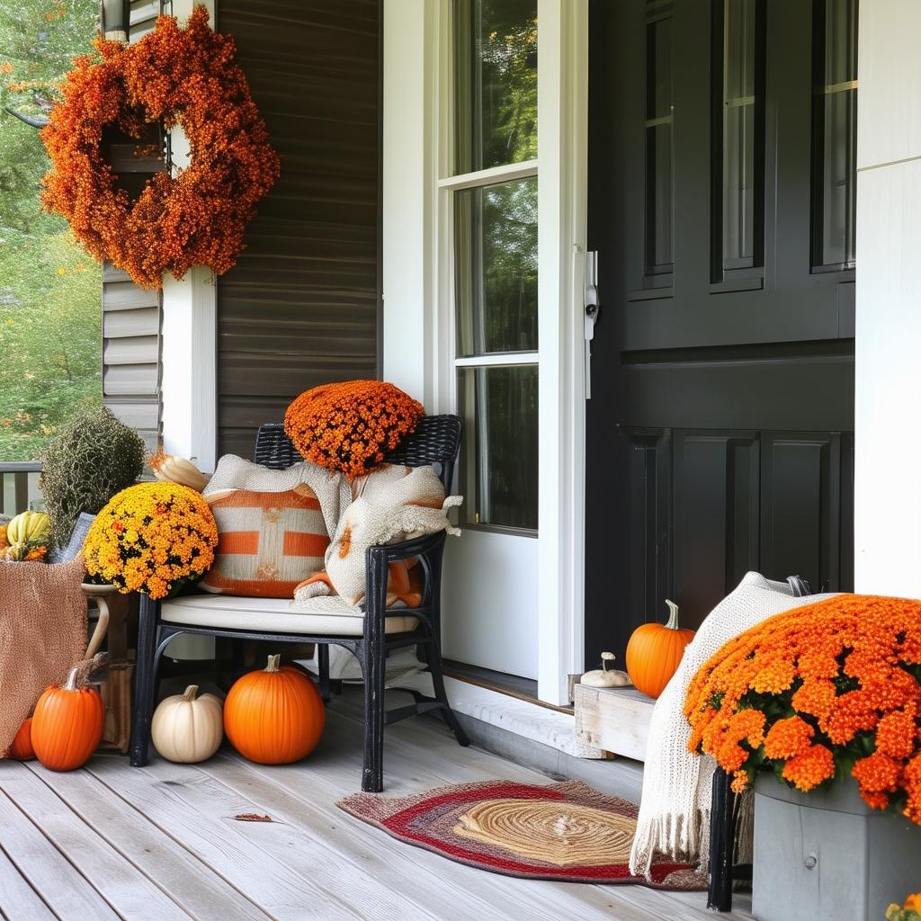 Falling Leaves and Pumpkin Dreams: Autumn Porch Decor Inspo