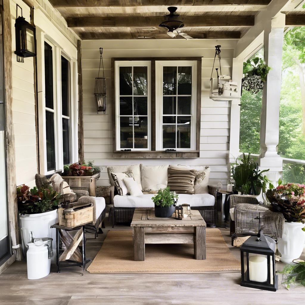 5. ⁣Incorporate ‍Vintage Finds for a Timeless Rustic Porch Design