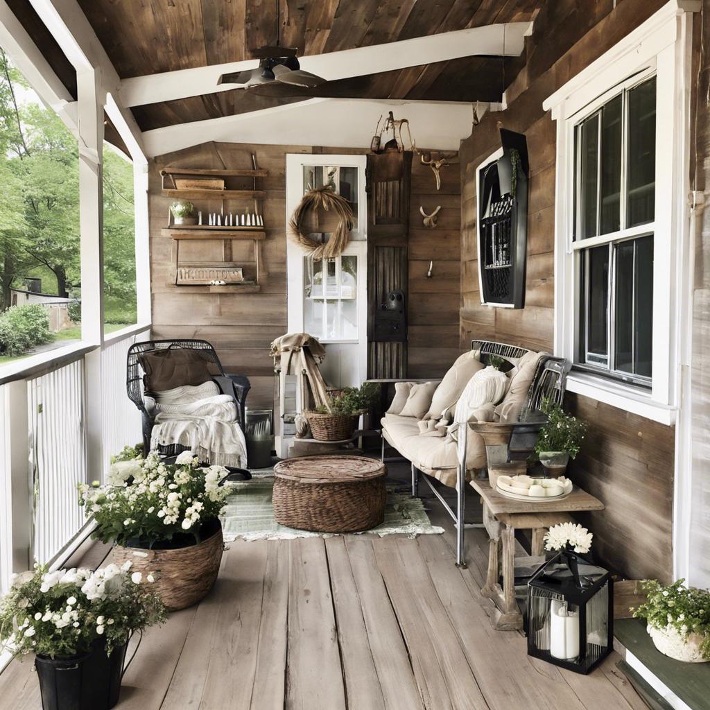 3.⁣ Enhance Your Home's Curb Appeal with​ Rustic Porch Decor