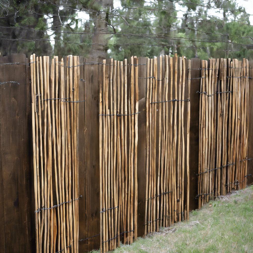 4. Eco-Friendly⁣ Options: Sustainable Materials⁢ for Wood⁣ and Wire Fence Ideas