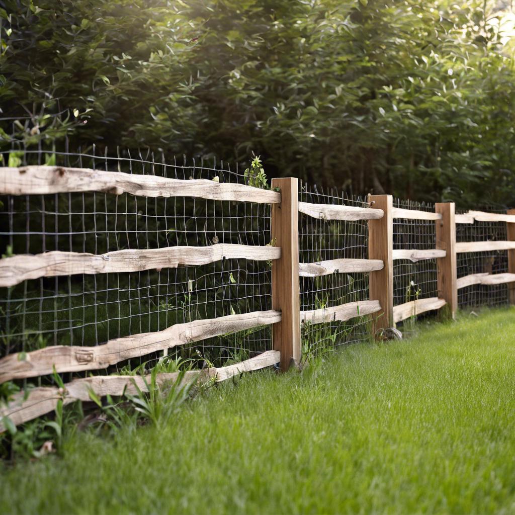 1. Rustic‍ Charm: Incorporating Wood and ⁢Wire Fence⁣ Ideas into Your Outdoor Space