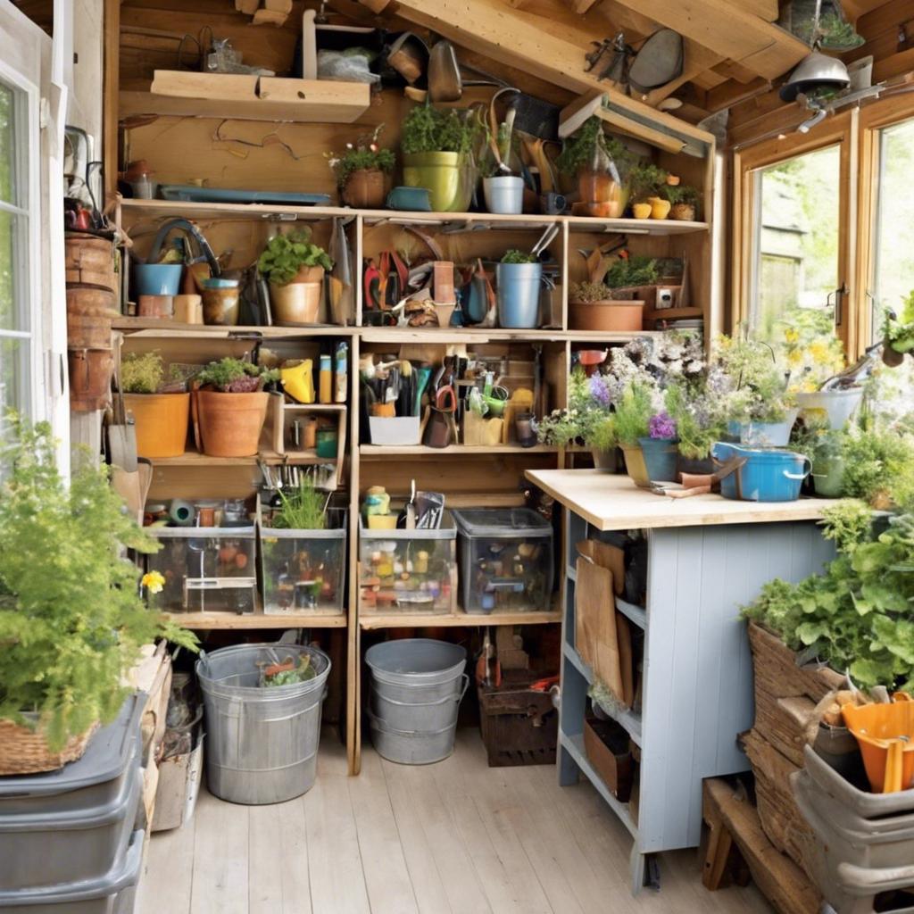 Utilizing Vertical Space for Efficient Storage in Your Garden Shed