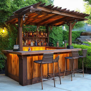 Unleash Uniqueness: Inventive Backyard Bar Designs