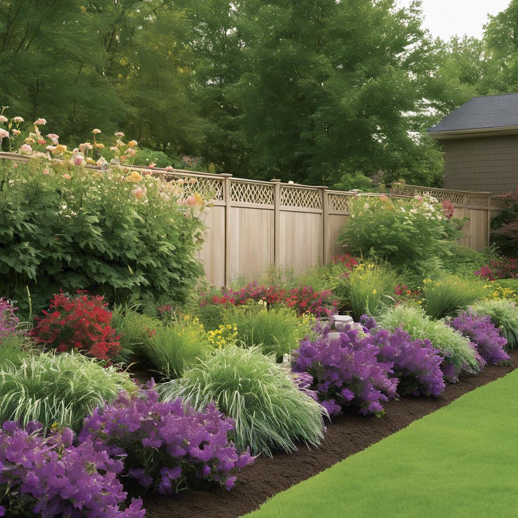 Choosing the right plants for fence-side gardens