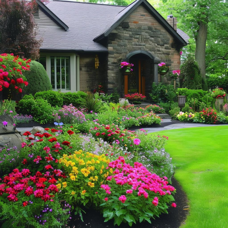 Blooming Beauties: Creative Front Yard Flower Garden Designs