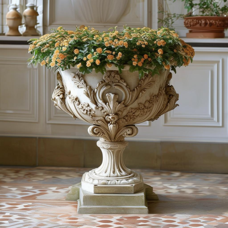 Renaissance-inspired garden planter: A timeless trend of opulence and classical design