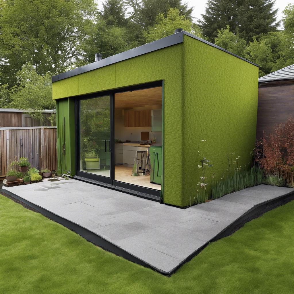 Maximizing Space ‍in ​a Modern Shed with a Green Roof