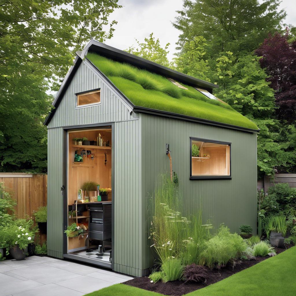 Benefits of Green Roofs on Modern Sheds