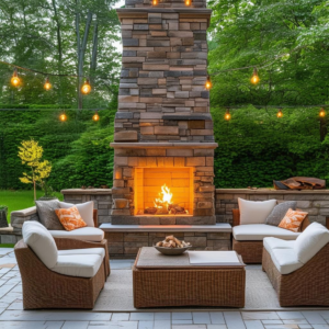 Bringing Cozy Elegance to Outdoor Spaces with Fireplace Inspiration