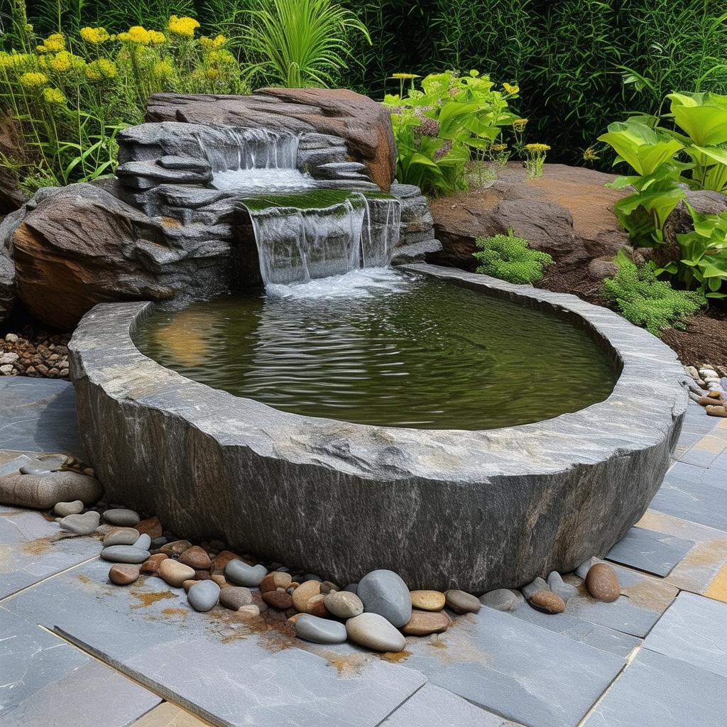 Enhancing Outdoor Bliss: A Serene Water Feature