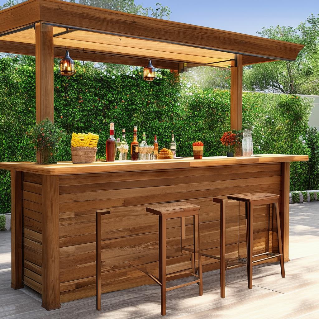 Outdoor Oasis: The Ultimate Patio Bar for Drinks and Snacks in Entertaining Spaces