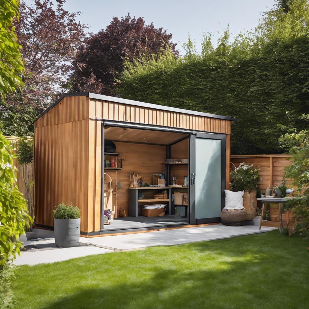 Utilize a ⁣Modern ‍Shed for ‌Storage‍ and ⁣Organization