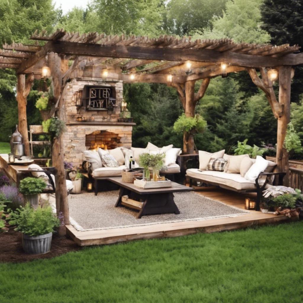 Creating a Cozy Outdoor⁢ Seating Area with Rustic Furniture