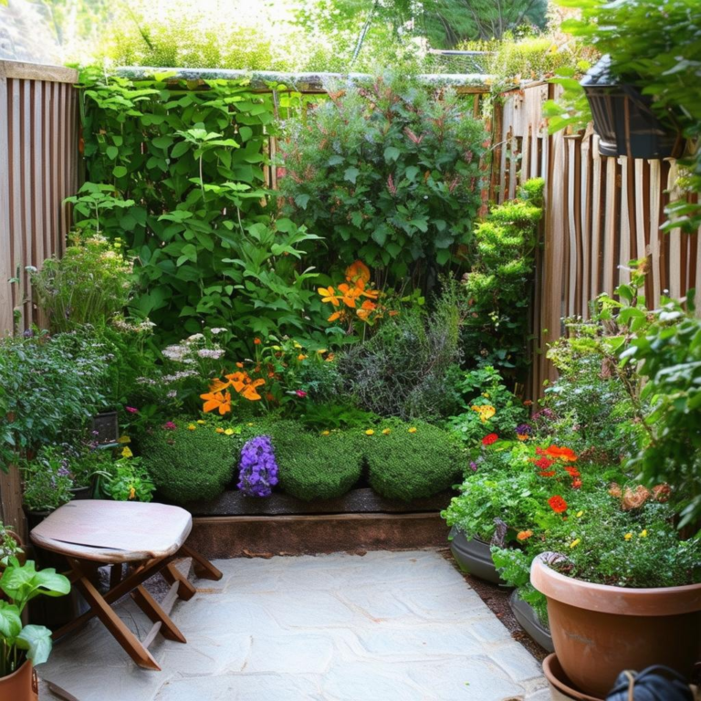 Blossoming Beauty in Cozy Courtyards