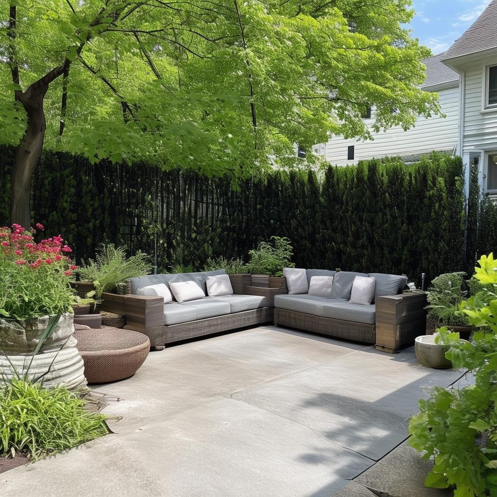 Compact Concrete Patio Solutions for Tiny Outdoor Spaces