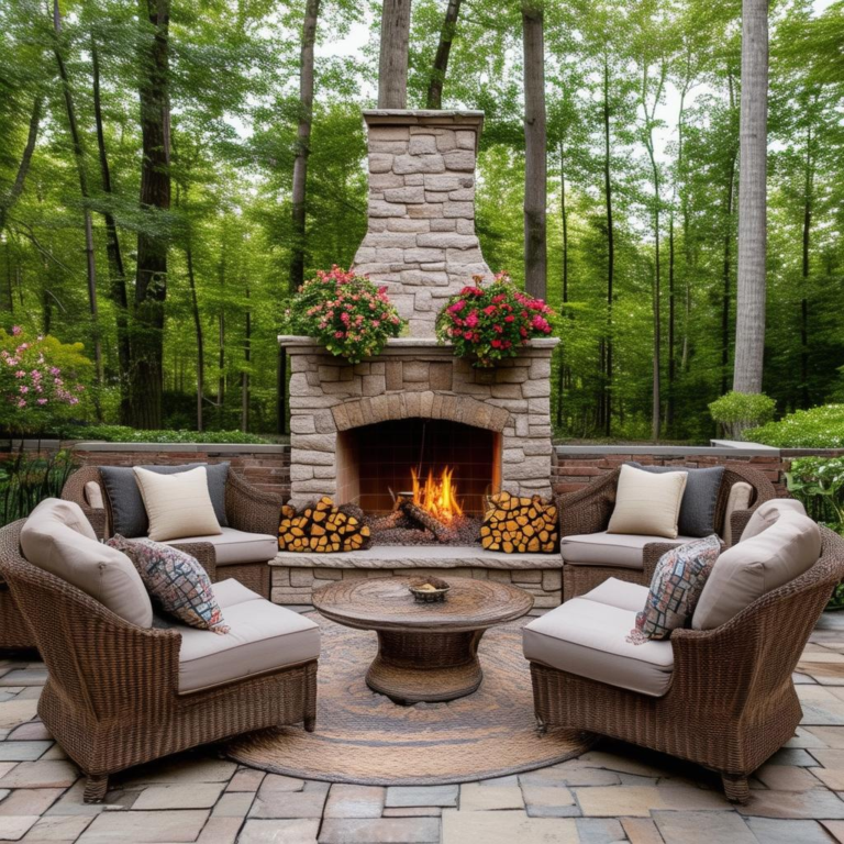 Creating the Perfect Outdoor Oasis: Cozy Fireplace Ideas and Comfortable Seating