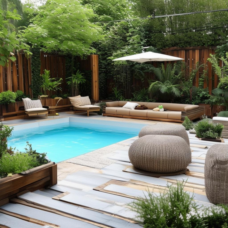 Transform Your Backyard into a Relaxing Oasis with DIY Pool and Seating Ideas