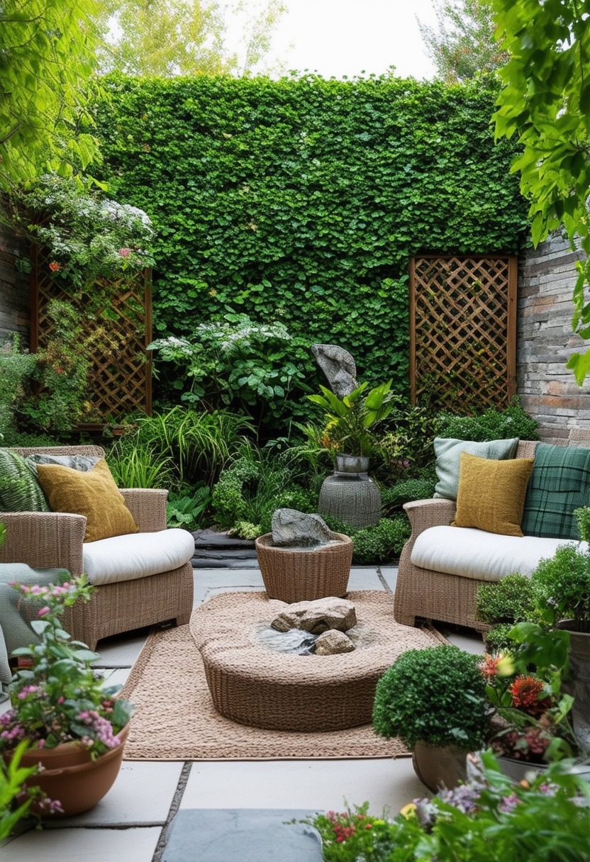 Charming Tranquility: Designing a Stunning Small Garden Landscape