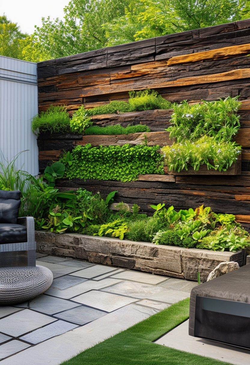 Creating Serenity: Innovative Backyard Garden Wall Designs