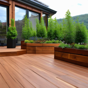 Greenery Oasis: Stylish Deck Designs with Integrated Planters