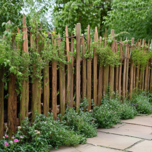 Charming Rustic Garden Fences: Boundary-Defining with Natural Style