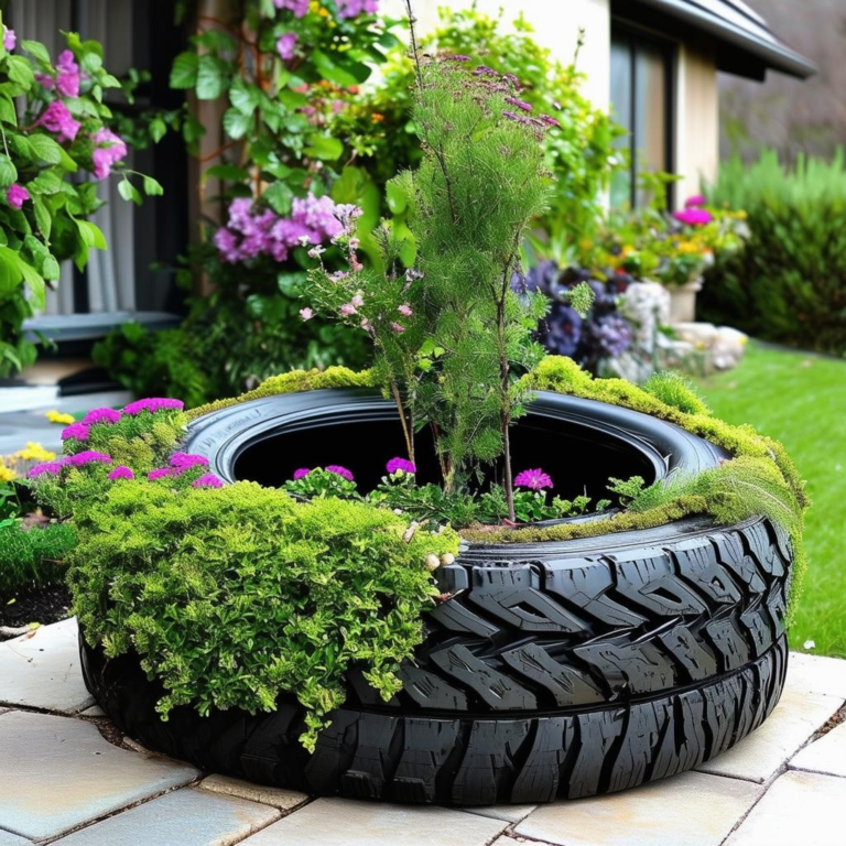 Revolutionize Your Outdoor Space with Creative Tire Garden Décor Ideas