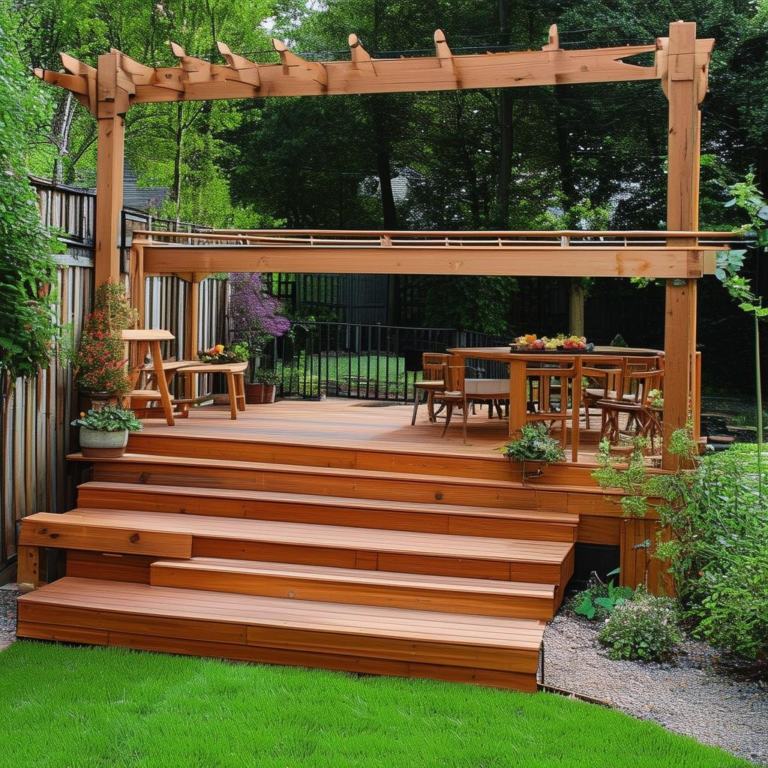 Double-Decker Delight: Decking out Small Yards with Two-Level Brilliance