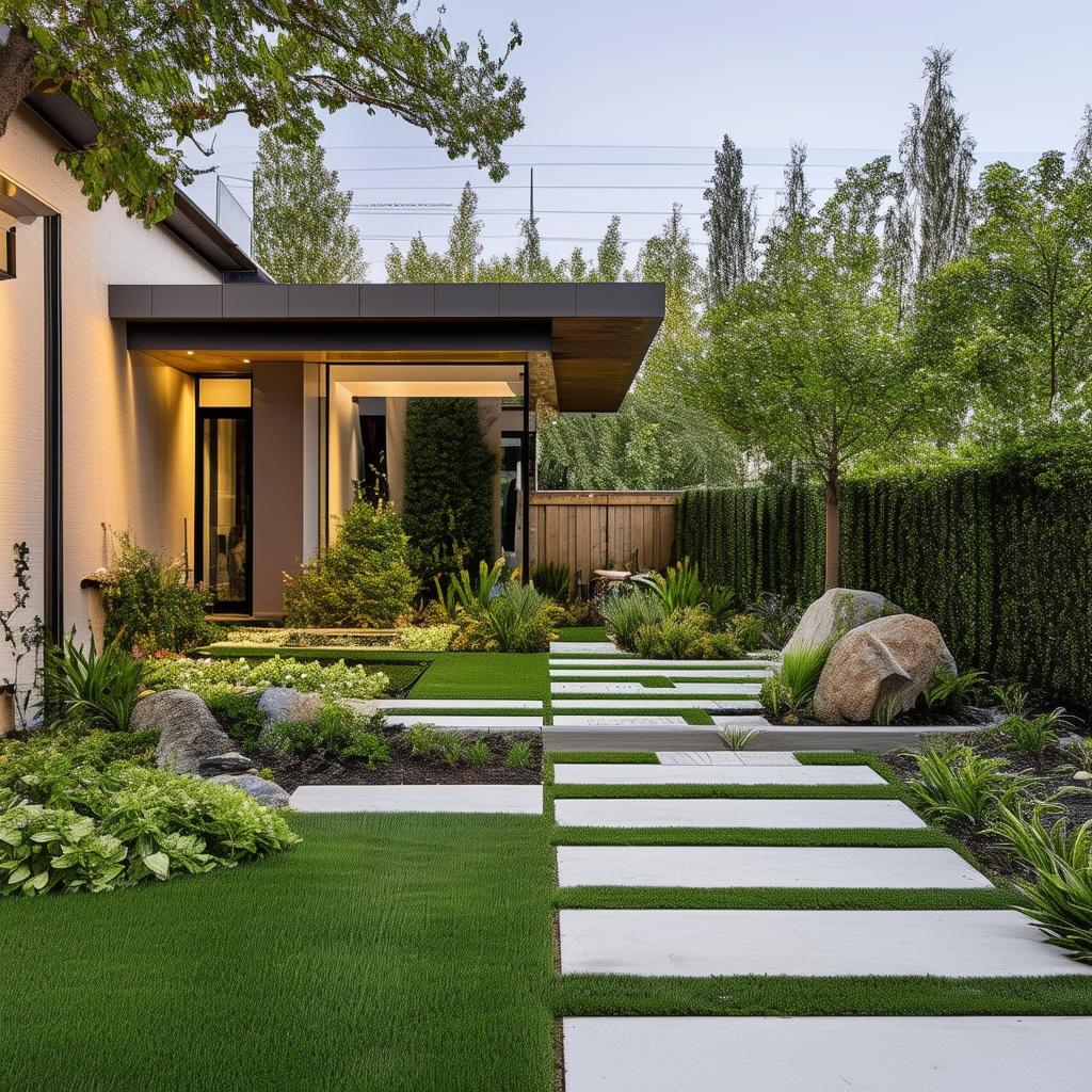 Revamping Your Front Yard with a Modern Twist