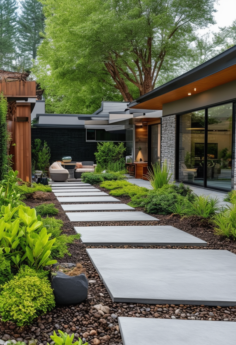 Revamp Your Front Yard with a Contemporary Landscape Makeover