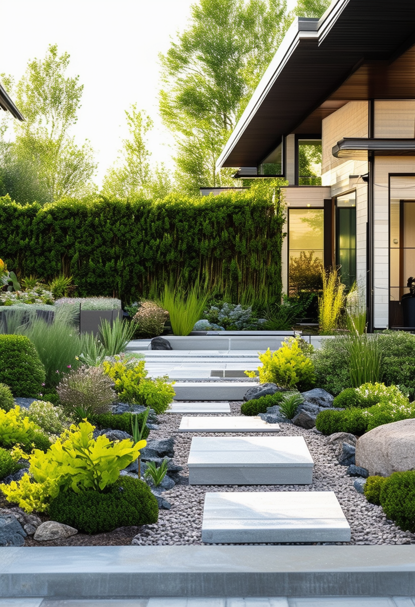 Revolutionizing Your Front Yard with a Contemporary Landscape Design