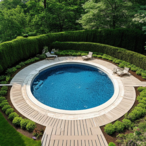 Circular Oasis: Creative Ideas for Your Round Pool Deck