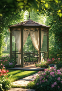 Shaded Splendor: Discover a Sanctuary in a Screened Gazebo