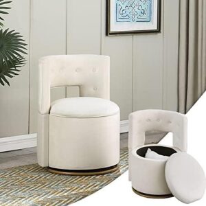 Elevate Our Space with the 360° Swivel Velvet Accent Chair