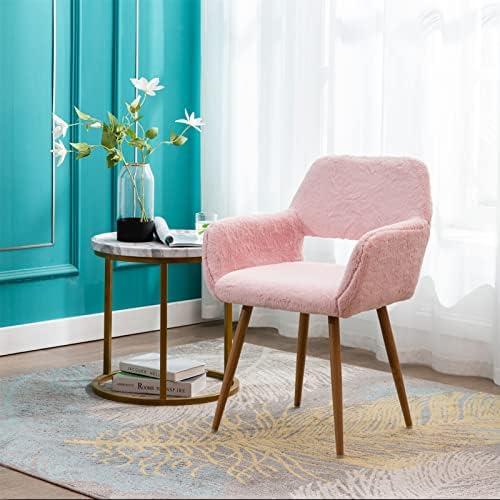 Elevate Our Space: A Review of the Chic Pink Faux Fur Chair