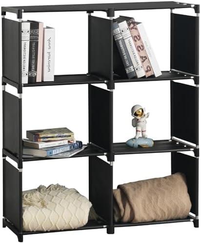 Exploring the Versatile 6-Grid Book Shelf: Our Storage Solution