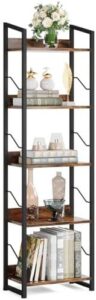 Maximizing Space with the Hosfais 5 Tier Narrow Bookshelf