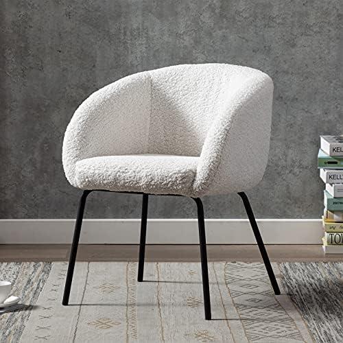 Chic Teddy Fabric Accent Chair for Cozy Living Spaces