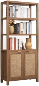 Elevate Our Space with the SICOTAS Rattan Bookshelf Review