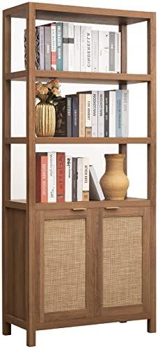 Elevate Our Space with the SICOTAS Rattan Bookshelf Review