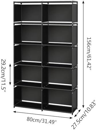 Exploring the Versatility of MOYIPIN's 10-Grid Bookshelf