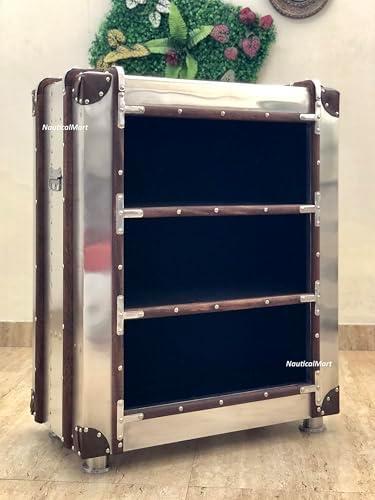 Exploring NauticalMart's Stylish Aviator Aluminium Bookcase